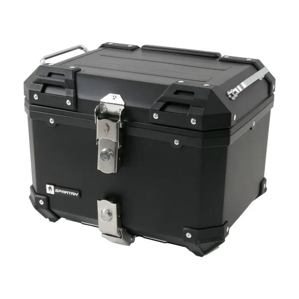 Maletero SPARTAN Aluminio 45 Lt Negro
