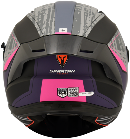Casco SPARTAN PANTHER DETROIT Rosa