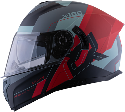 Casco XSPORTS 166 Choixe Gris Rojo Mate