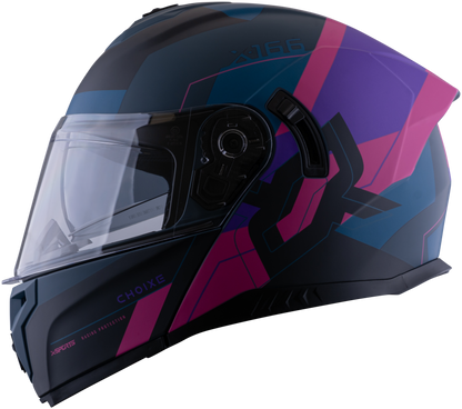 Casco XSPORTS 166 Choixe Azul Rosa Mate