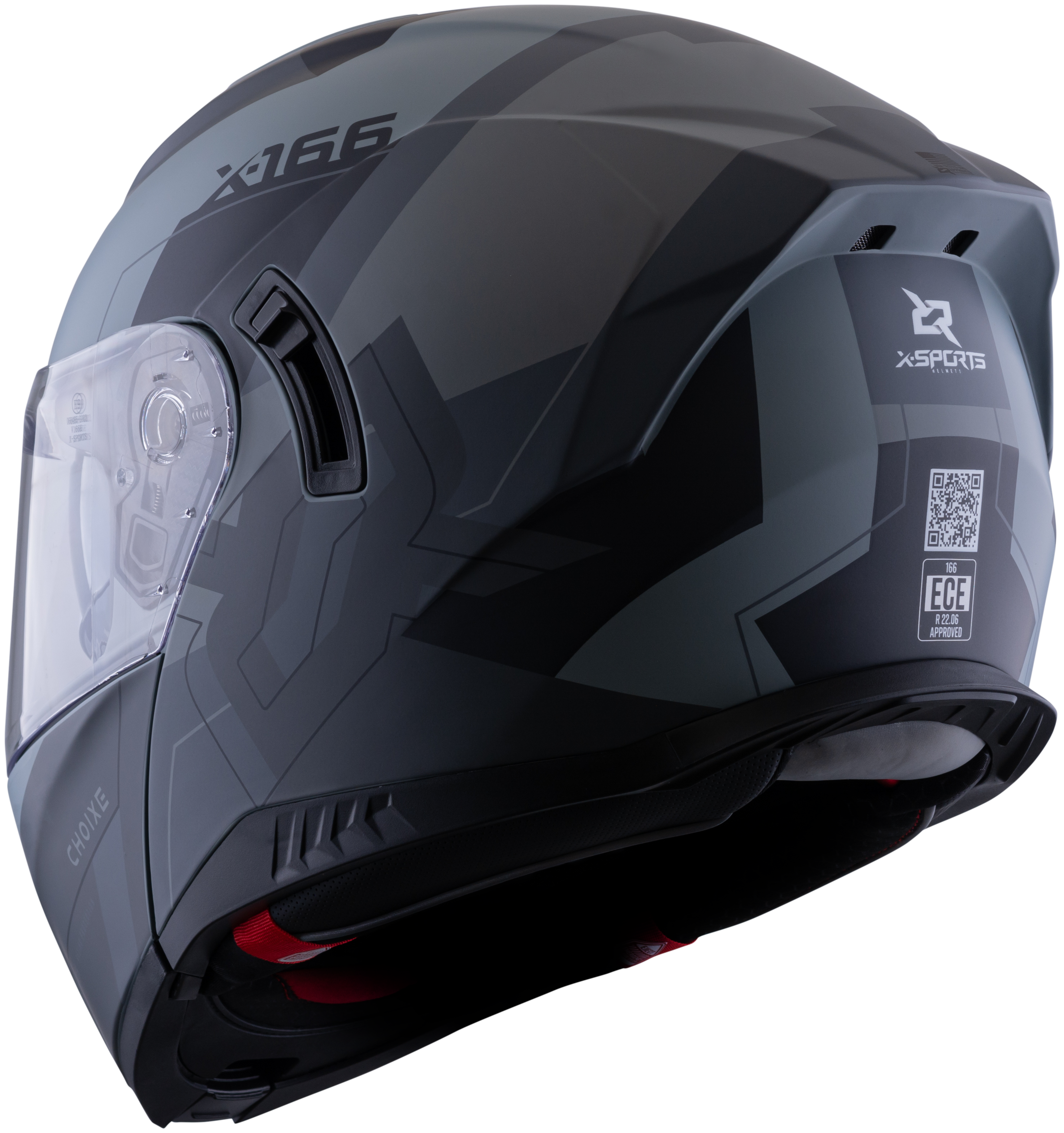 Casco XSPORTS 166 Choixe Negro Gris Mate