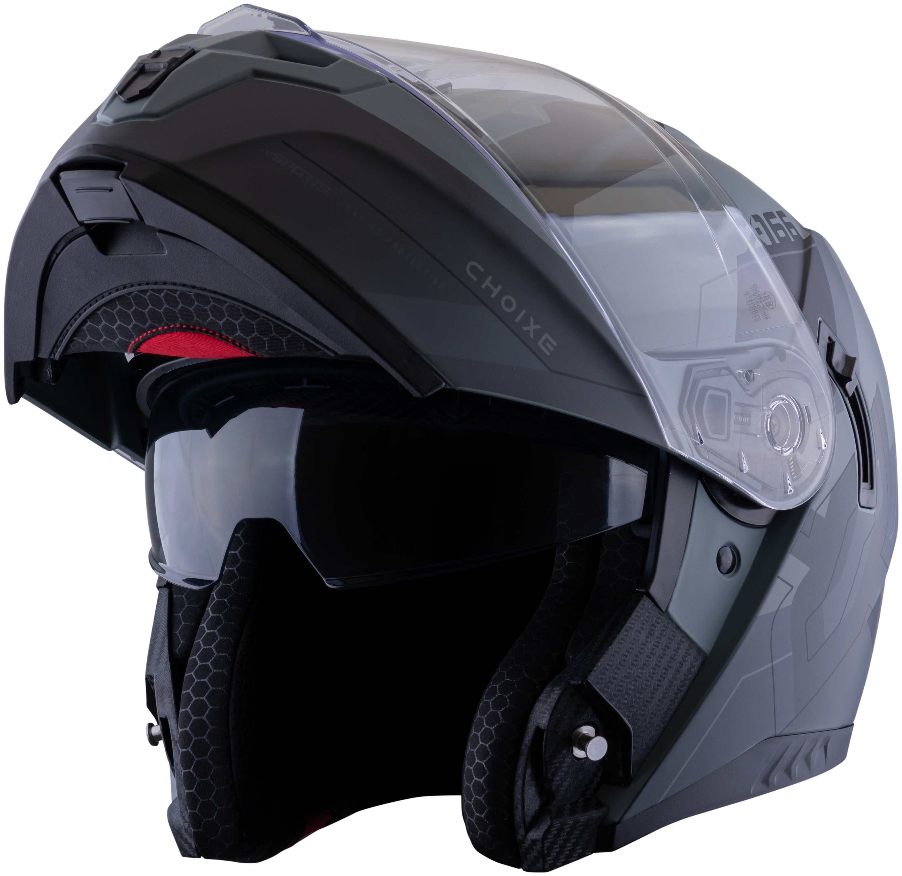 Casco XSPORTS 166 Choixe Negro Gris Mate