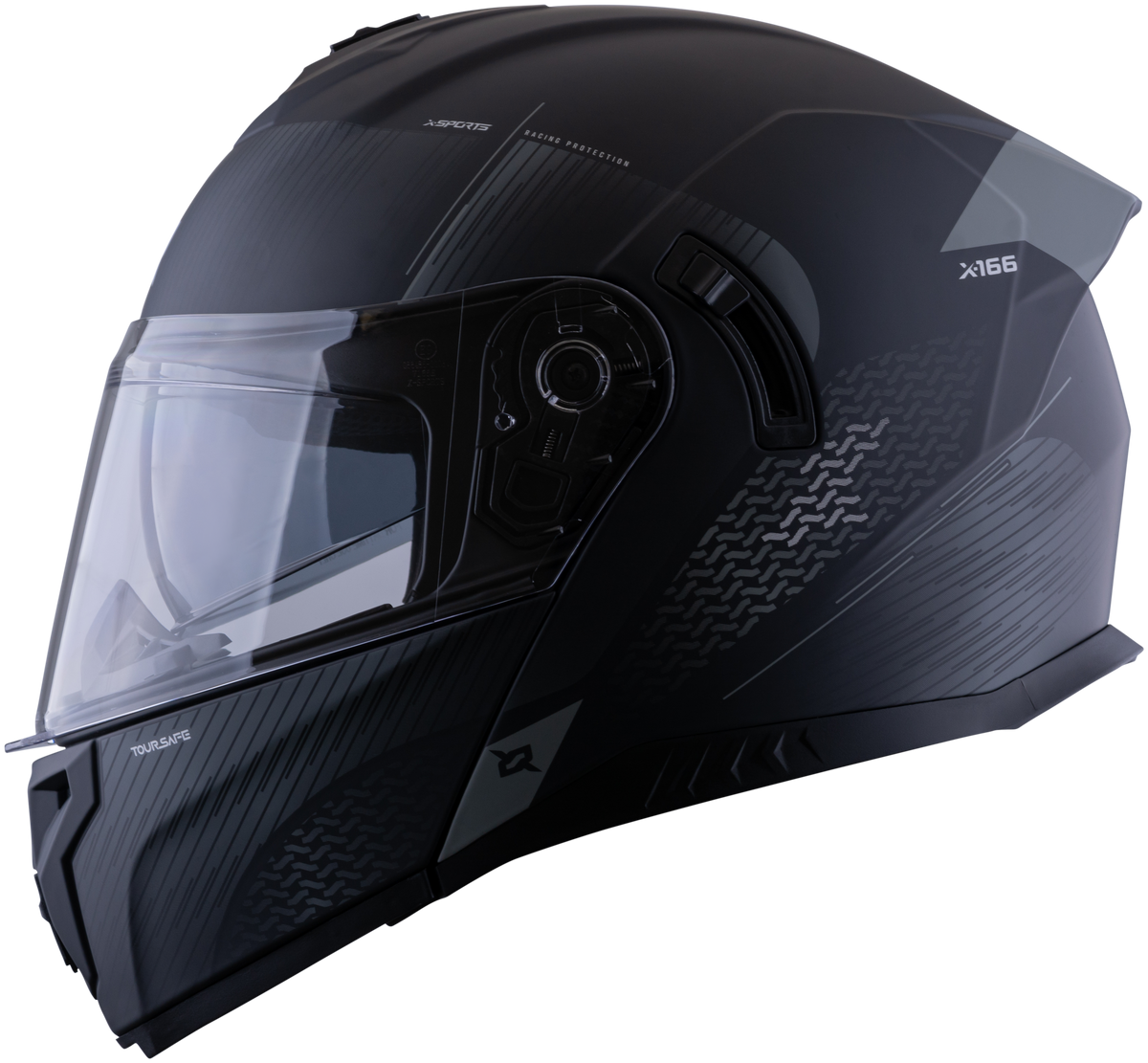 Casco XSPORTS 166 Toursafe Negro Gris