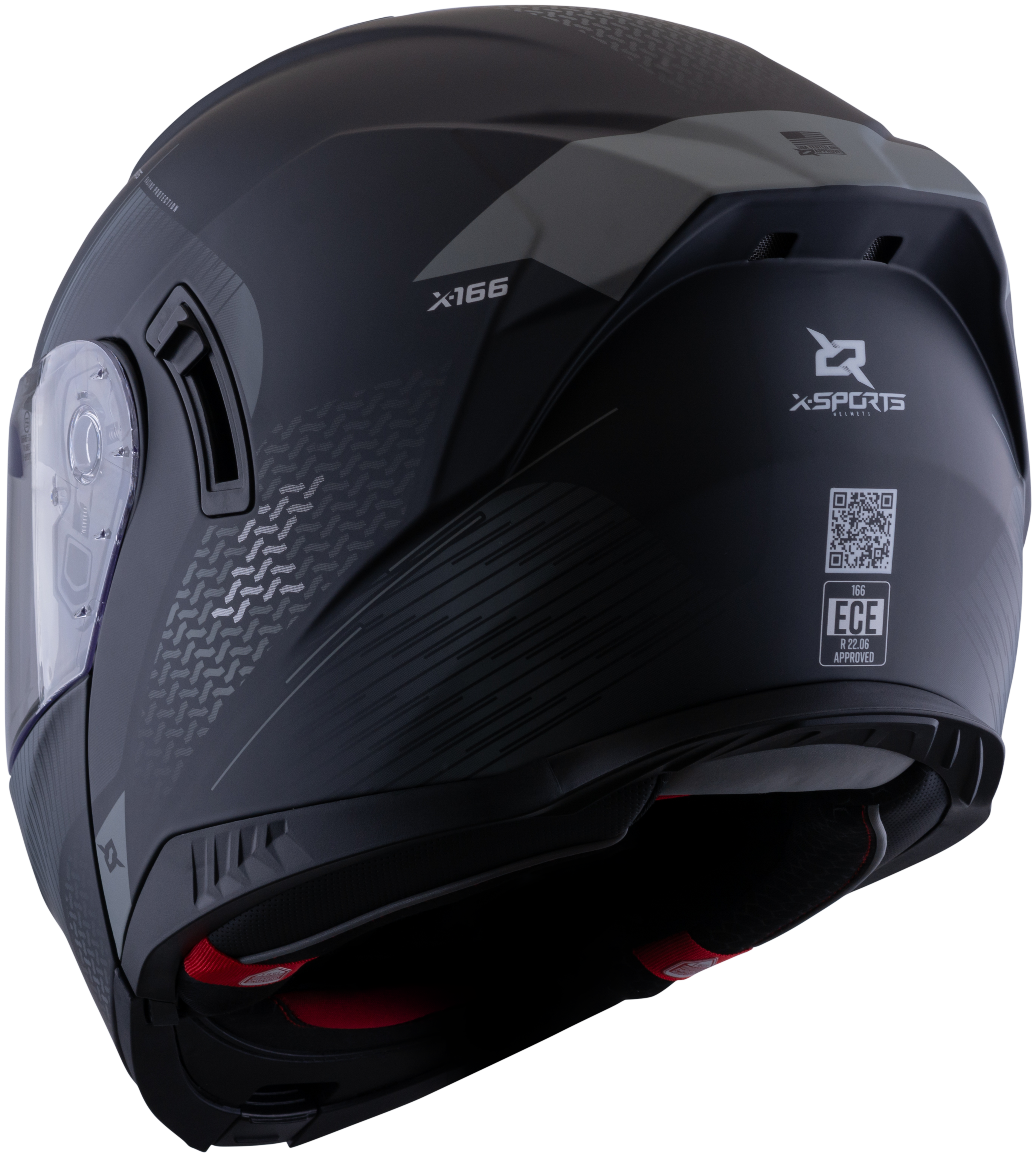 Casco XSPORTS 166 Toursafe Negro Gris