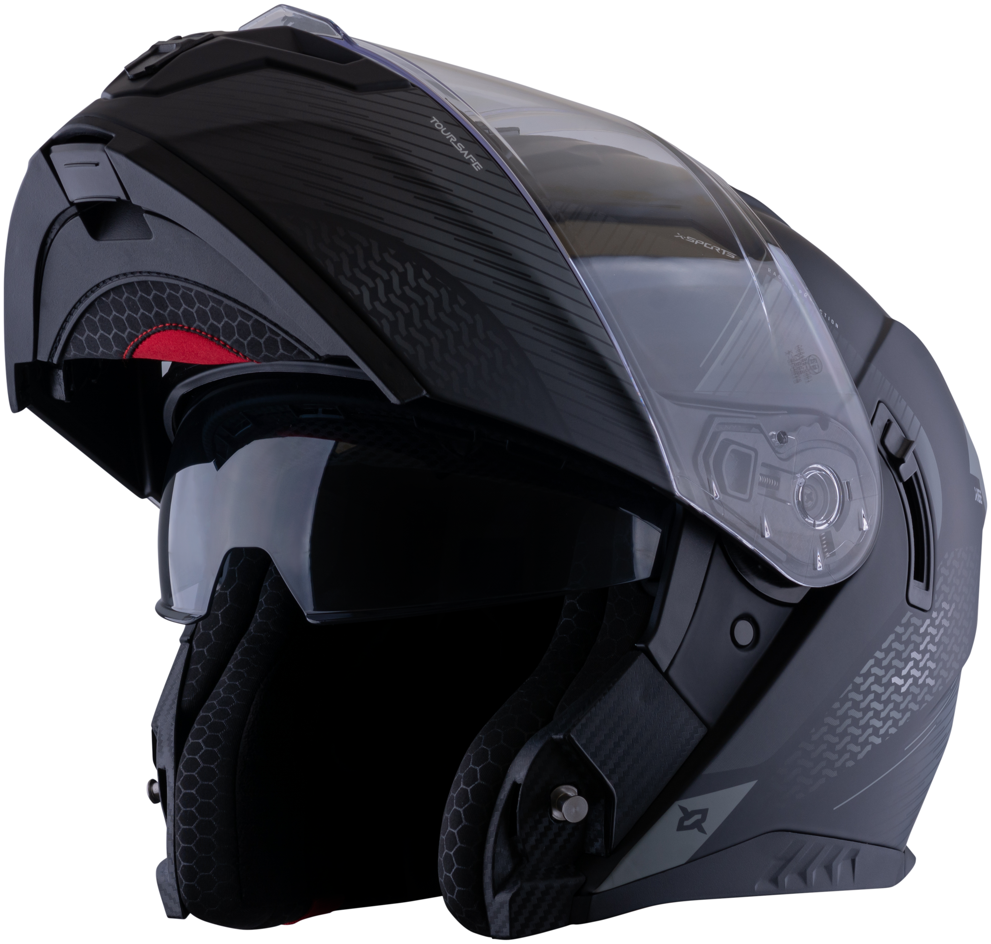 Casco XSPORTS 166 Toursafe Negro Gris
