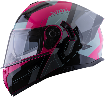 Casco XSPORTS 166 Choixe Gris Rosa brillante