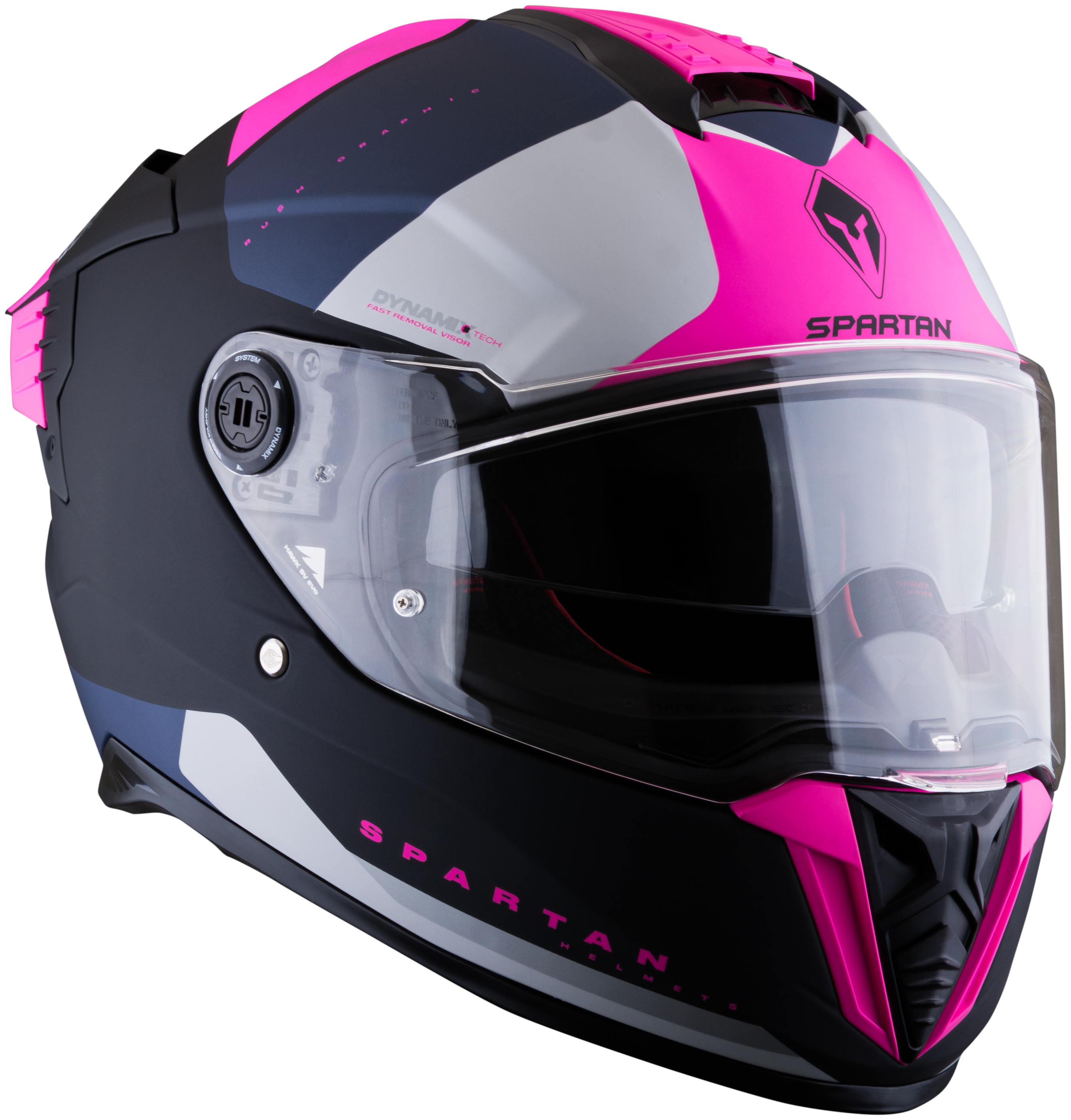 Casco SPARTAN Hawk Evo Rush Rosa Mate
