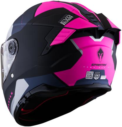 Casco SPARTAN Hawk Evo Rush Rosa Mate