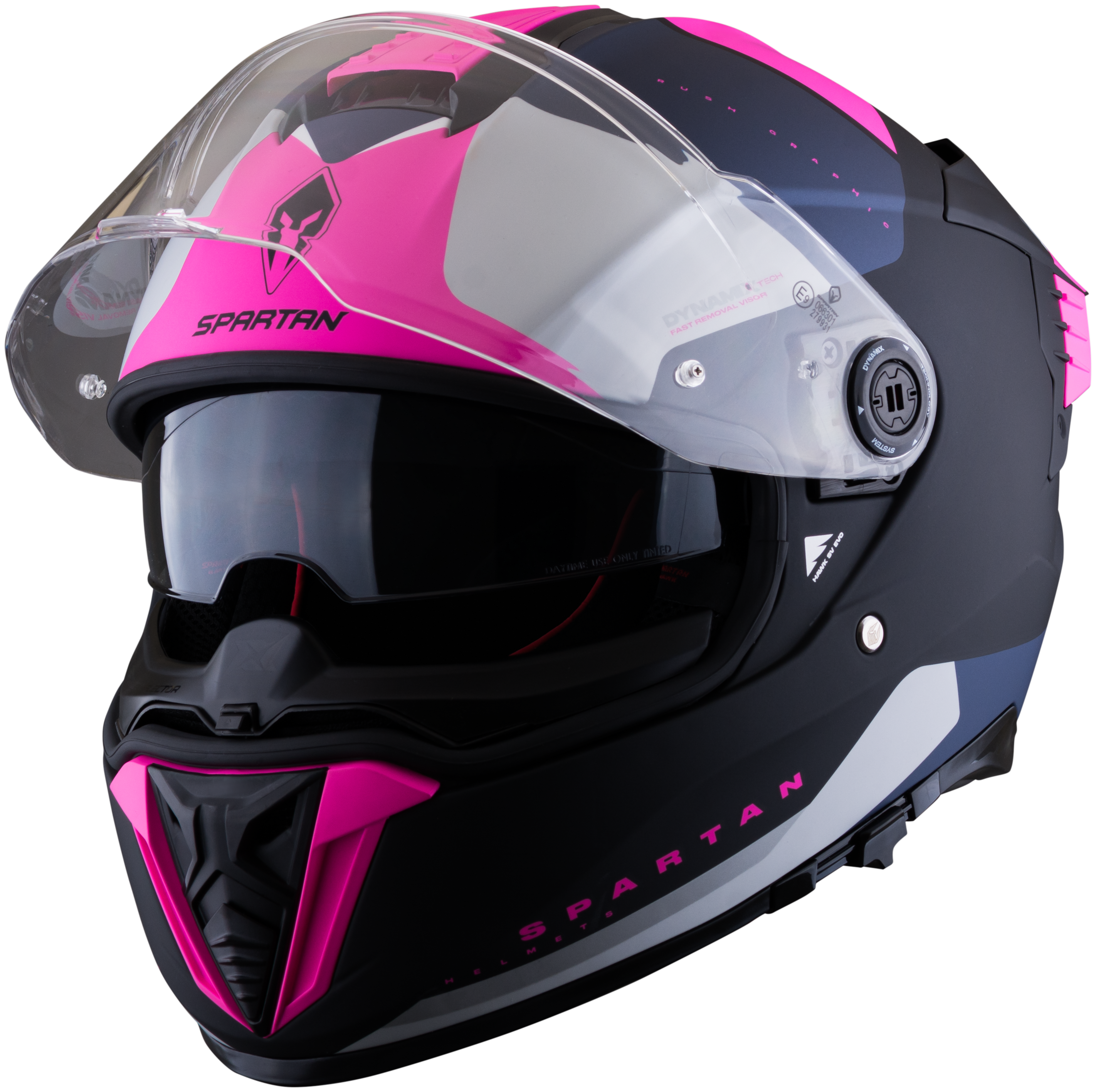 Casco SPARTAN Hawk Evo Rush Rosa Mate