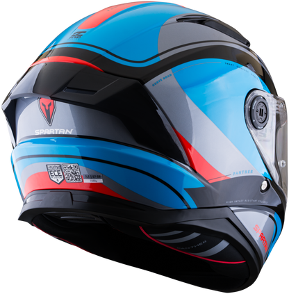 Casco SPARTAN Panther CV Negro Azul