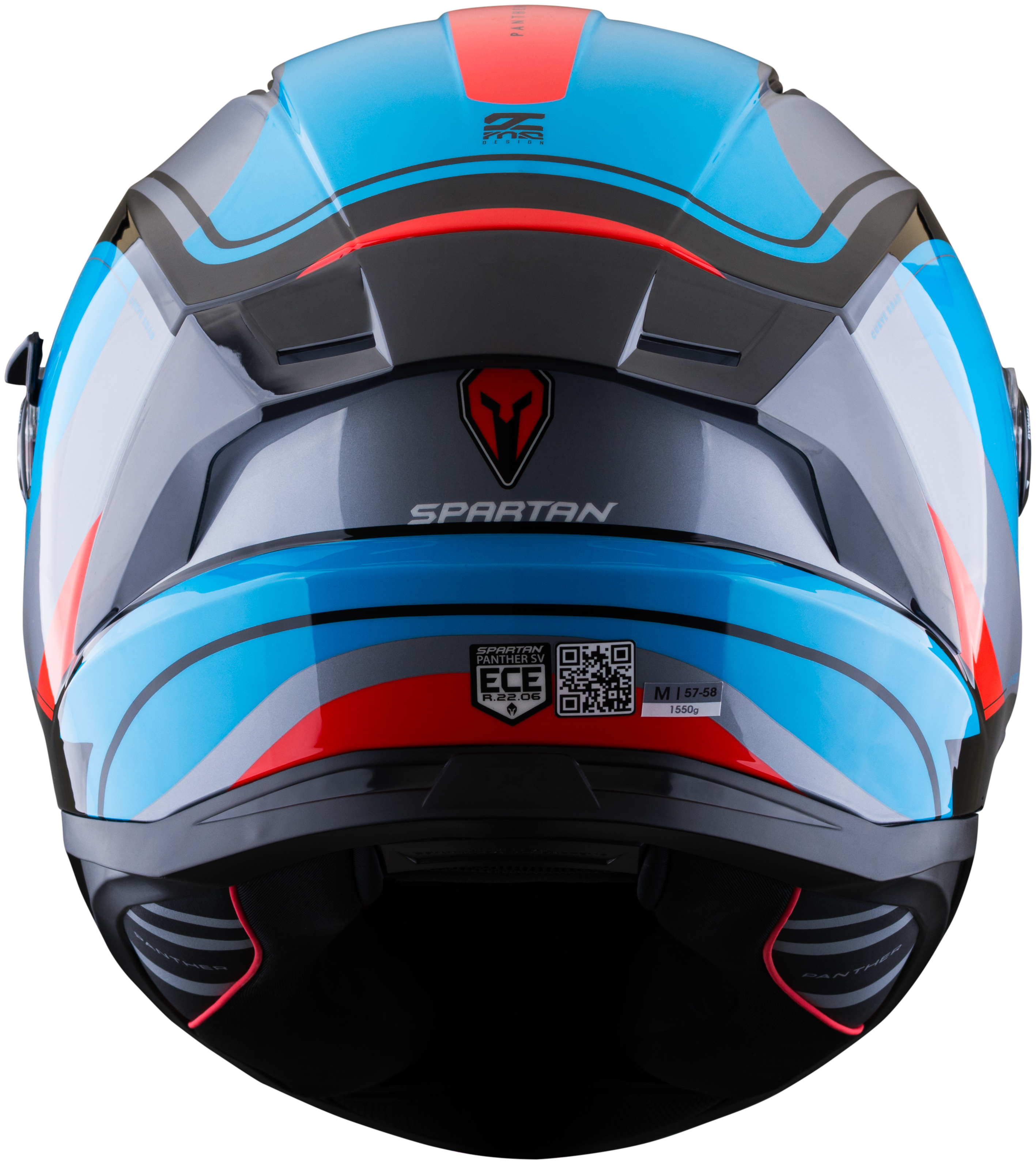 Casco SPARTAN Panther CV Negro Azul