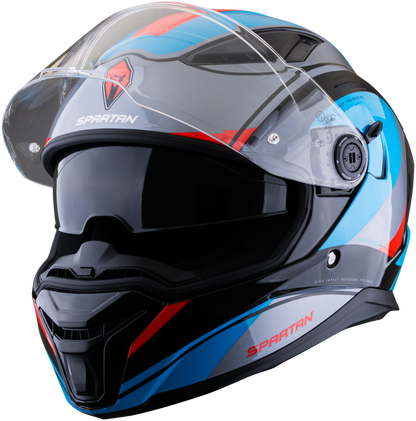 Casco SPARTAN Panther CV Negro Azul