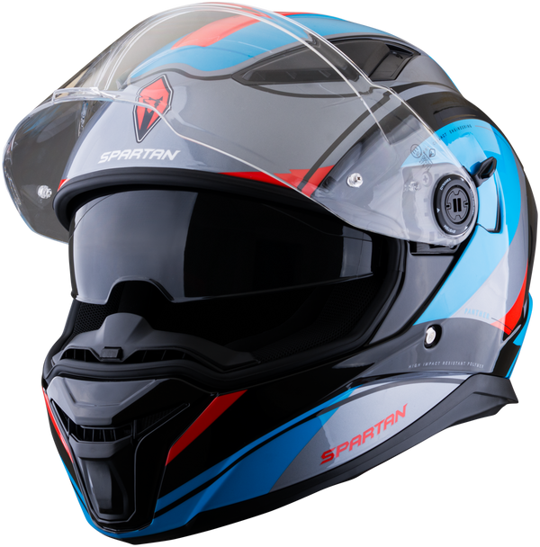 Casco SPARTAN Panther CV Negro Azul