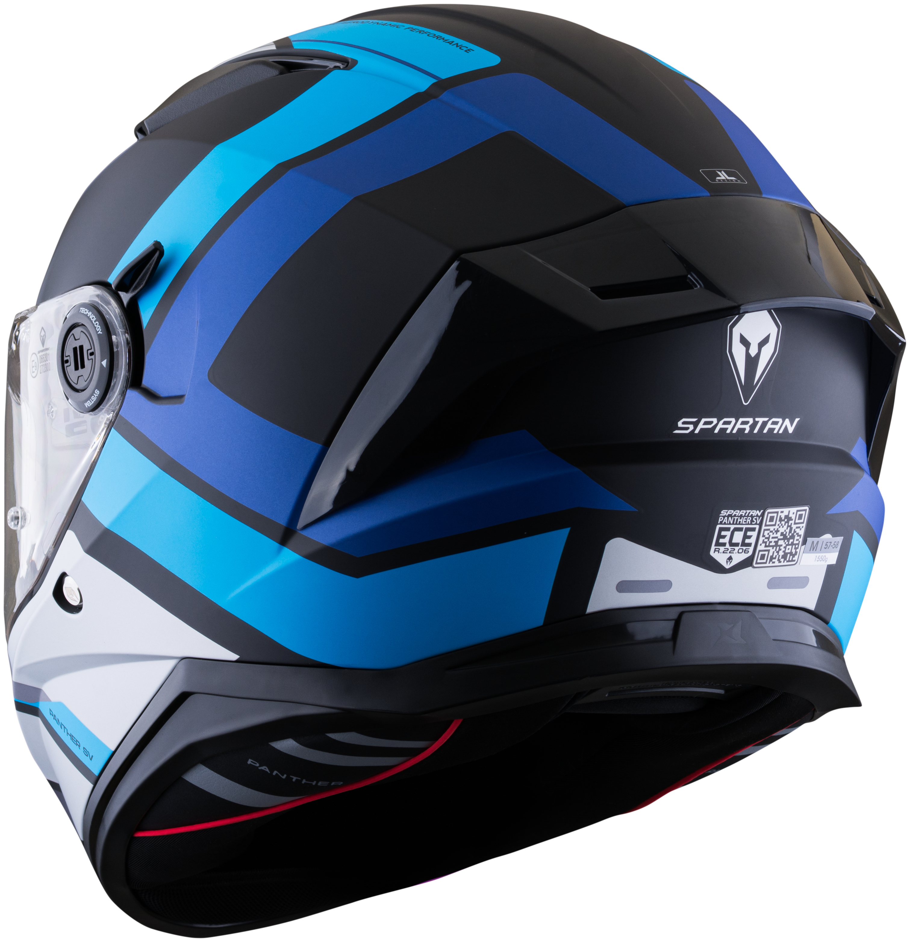 Casco SPARTAN Panther Valve Azul Gris
