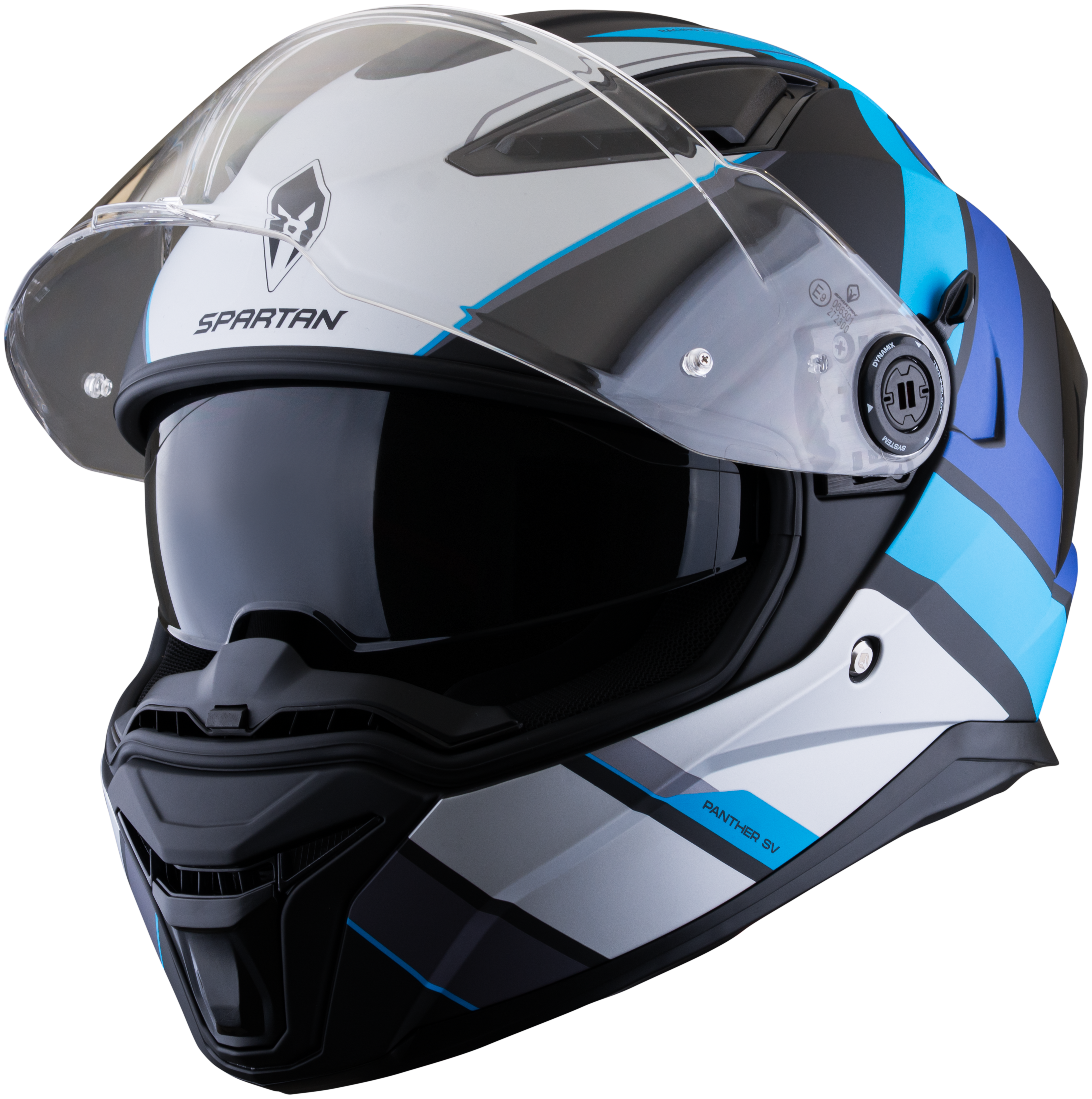 Casco SPARTAN Panther Valve Azul Gris