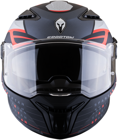 Casco SPARTAN Panther Dimension Negro Rojo