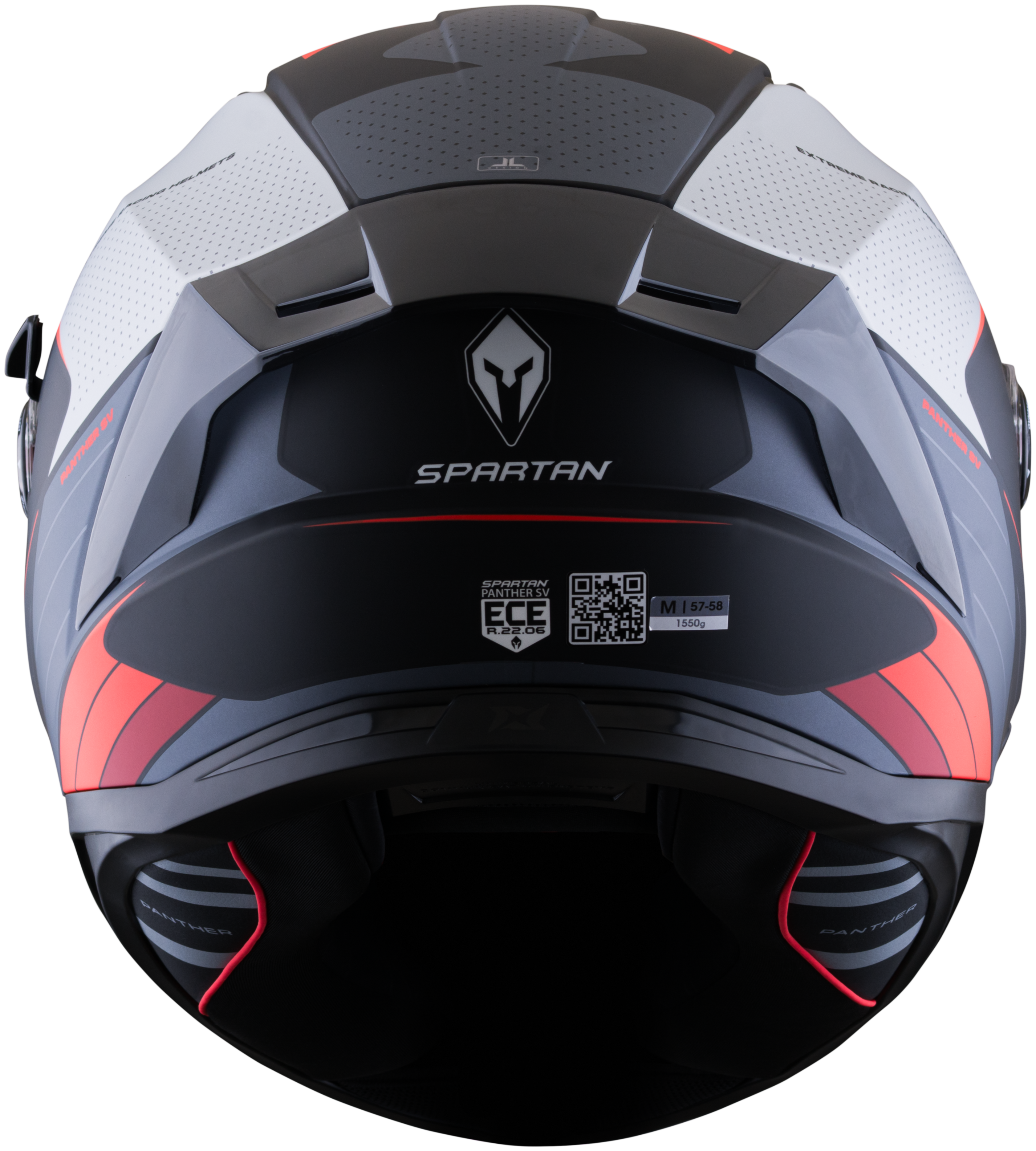Casco SPARTAN Panther Dimension Negro Rojo