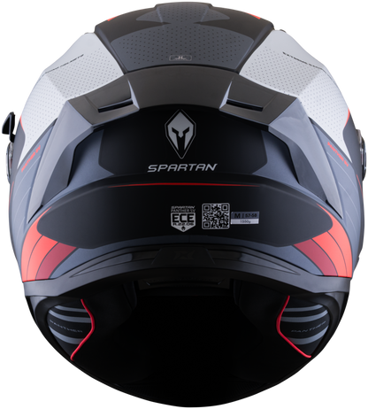 Casco SPARTAN Panther Dimension Negro Rojo