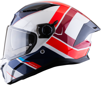 Casco SPARTAN Panther Valve Blanco Rojo
