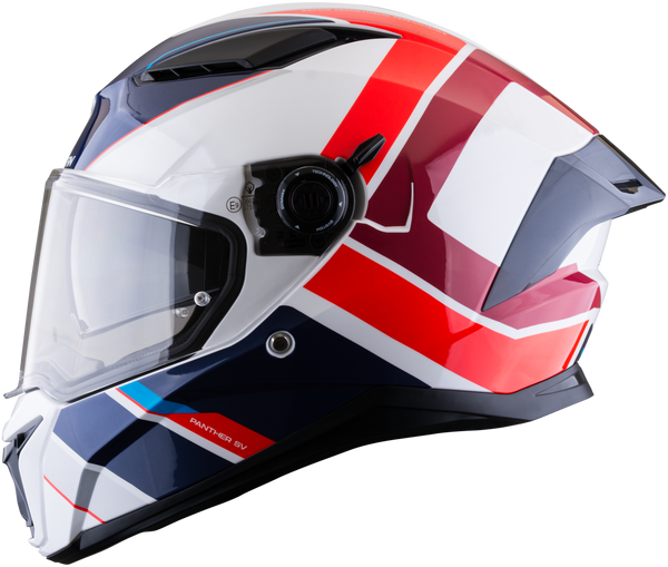 Casco SPARTAN Panther Valve Blanco Rojo