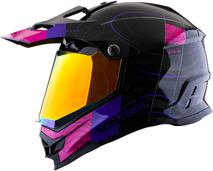 Casco KONTROL 819-6 Desert Morado Rosa