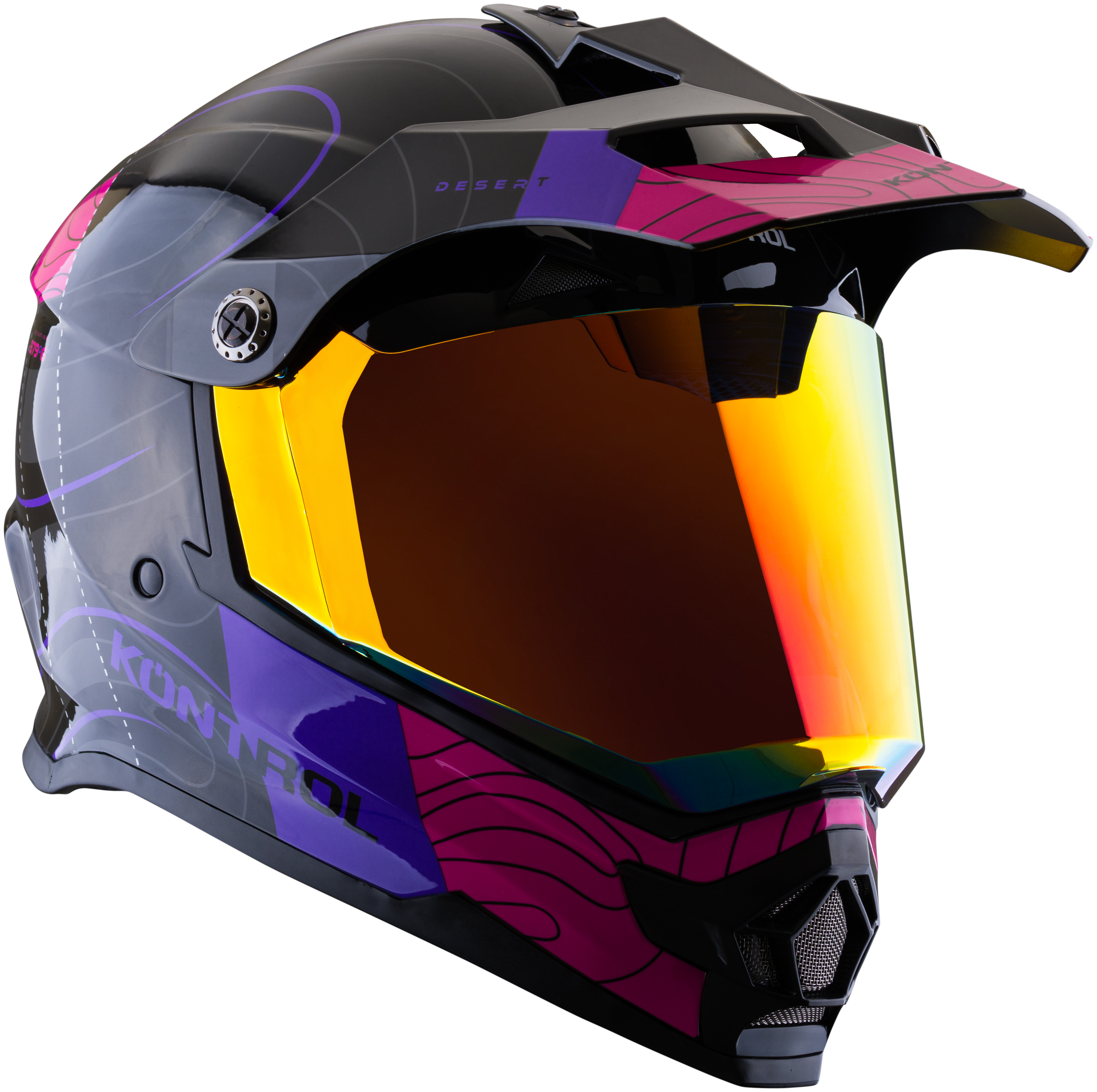 Casco KONTROL 819-6 Desert Morado Rosa