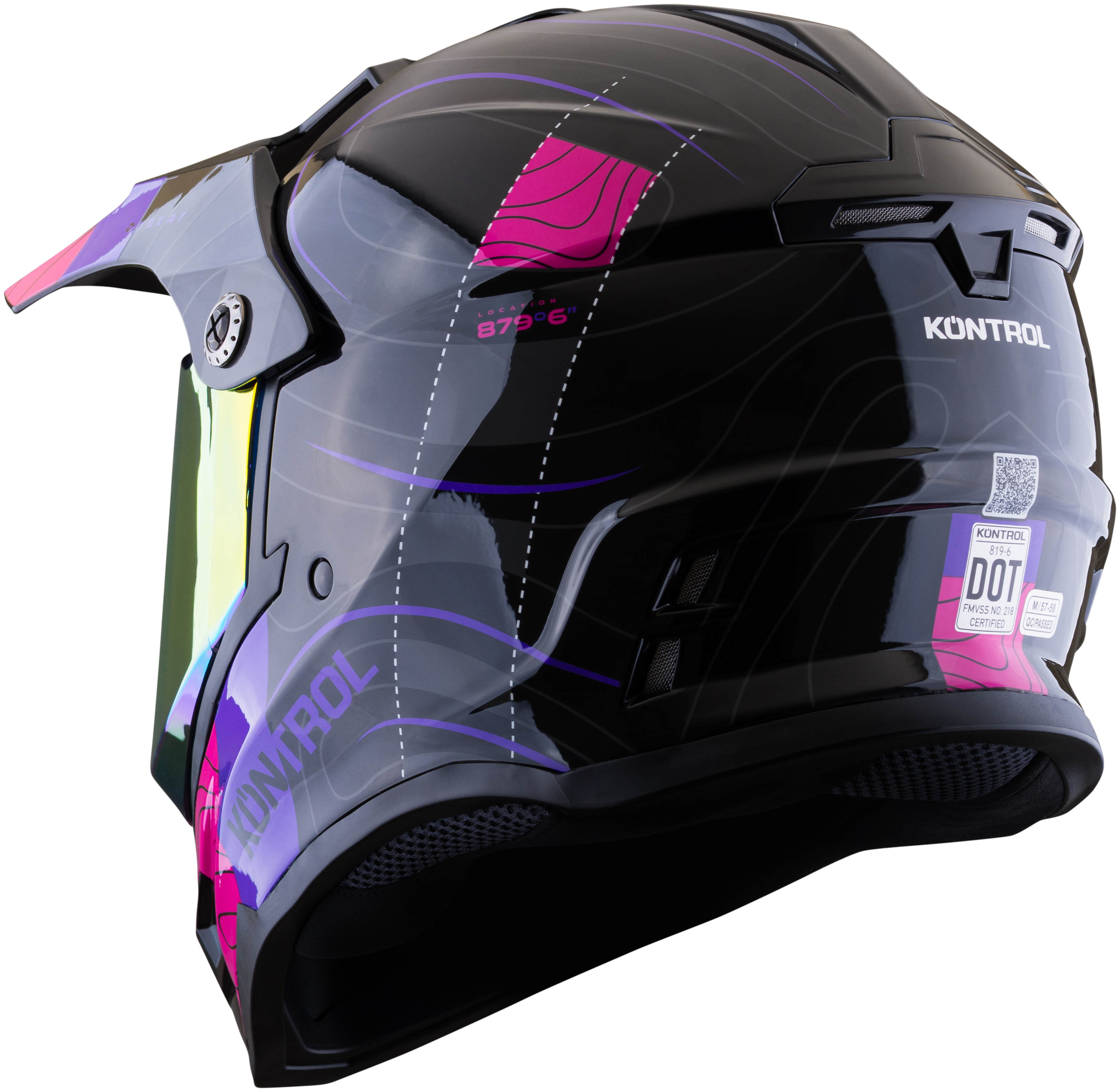 Casco KONTROL 819-6 Desert Morado Rosa