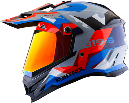 Casco KONTROL 819-6 Tourex Gris Rojo