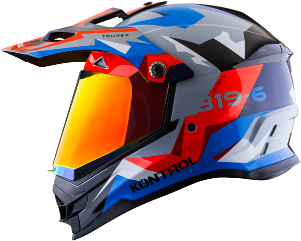 Casco KONTROL 819-6 Tourex Gris Rojo