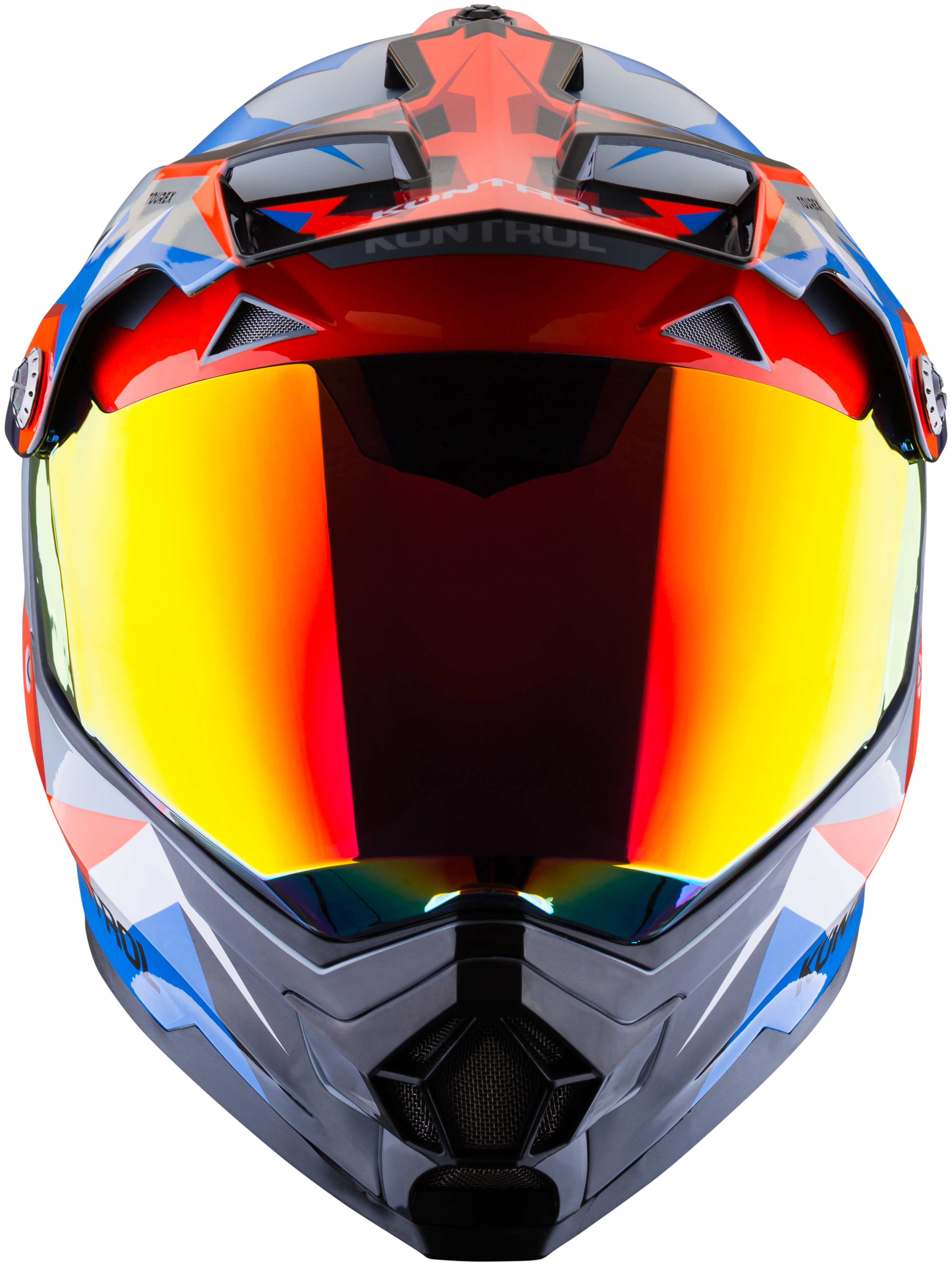 Casco KONTROL 819-6 Tourex Gris Rojo