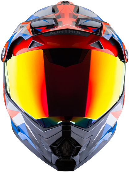 Casco KONTROL 819-6 Tourex Gris Rojo