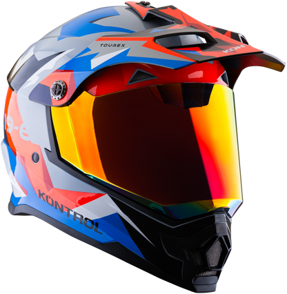 Casco KONTROL 819-6 Tourex Gris Rojo