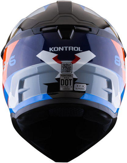 Casco KONTROL 819-6 Tourex Gris Rojo