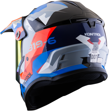 Casco KONTROL 819-6 Tourex Gris Rojo