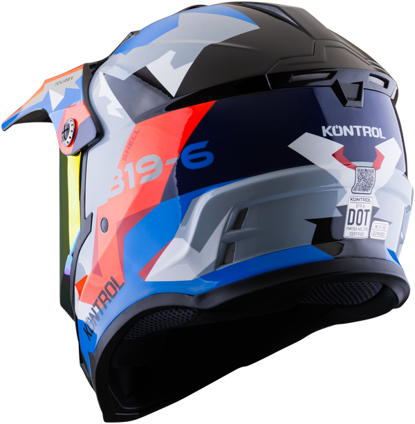 Casco KONTROL 819-6 Tourex Gris Rojo