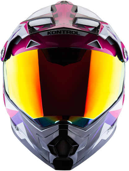 Casco KONTROL 819-6 Tourex Blanco Rosa