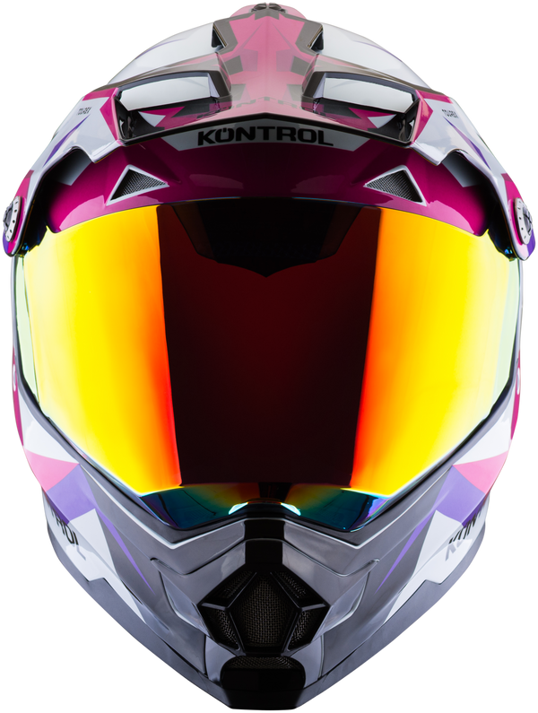 Casco KONTROL 819-6 Tourex Blanco Rosa