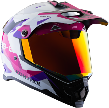 Casco KONTROL 819-6 Tourex Blanco Rosa