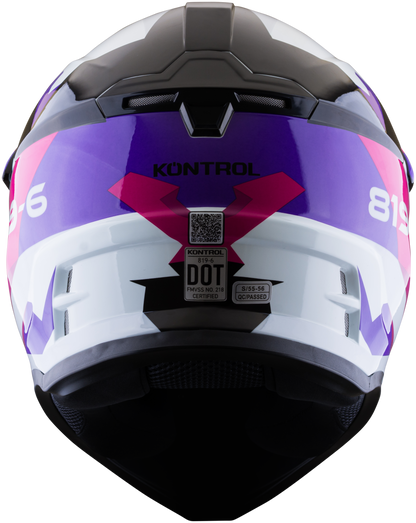 Casco KONTROL 819-6 Tourex Blanco Rosa