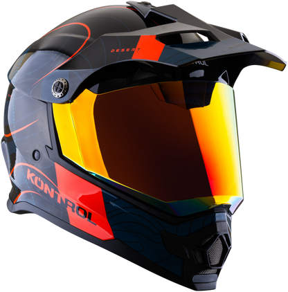 Casco KONTROL 819-6 Desert Azul Rojo