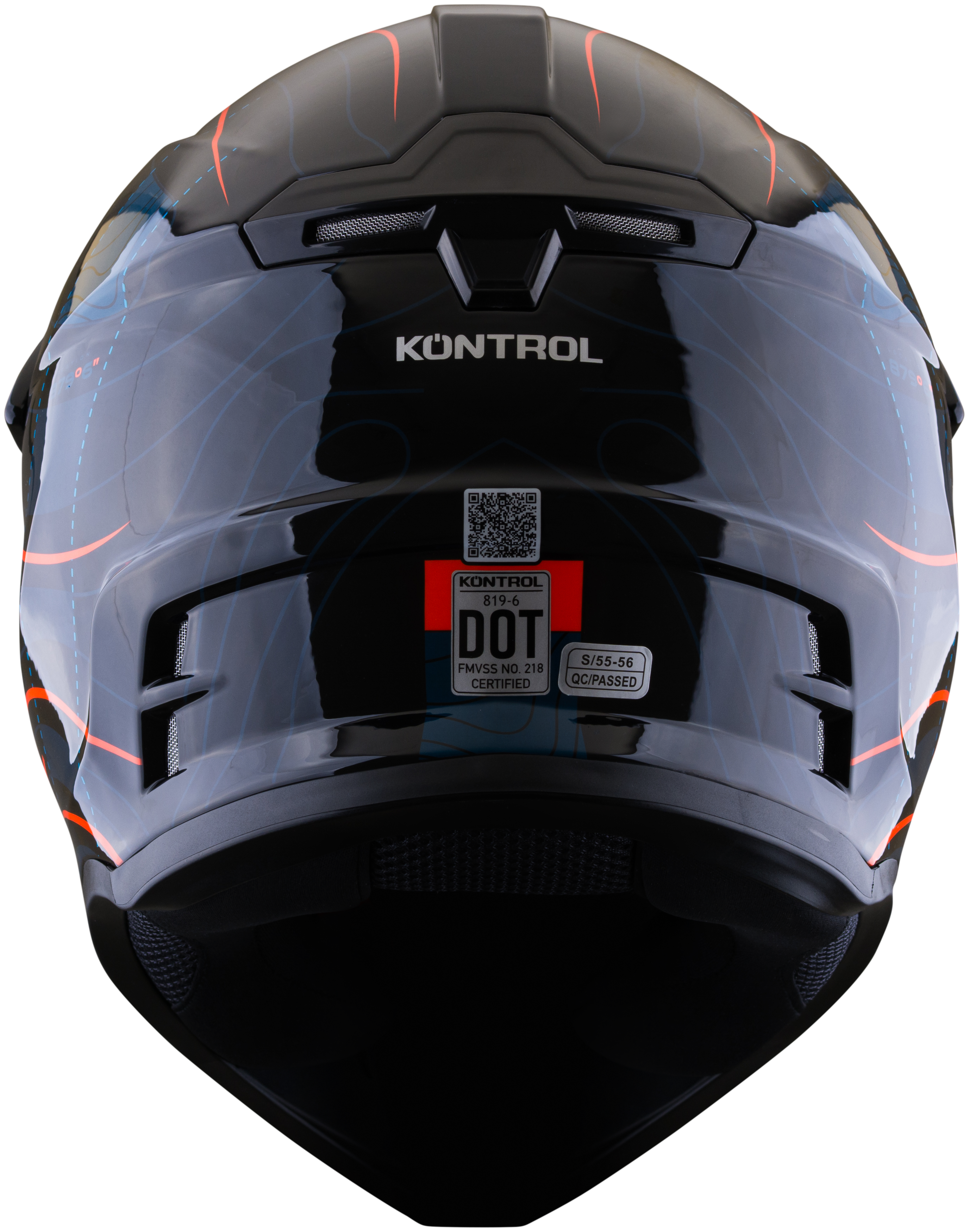 Casco KONTROL 819-6 Desert Azul Rojo