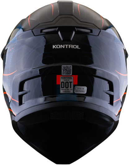 Casco KONTROL 819-6 Desert Azul Rojo