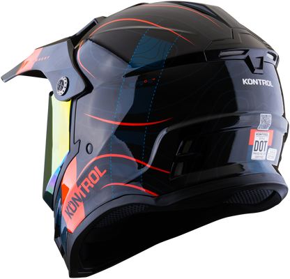 Casco KONTROL 819-6 Desert Azul Rojo
