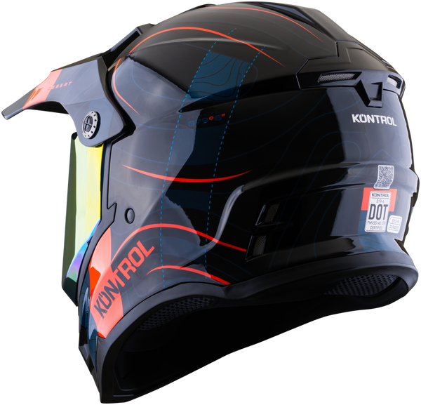 Casco KONTROL 819-6 Desert Azul Rojo