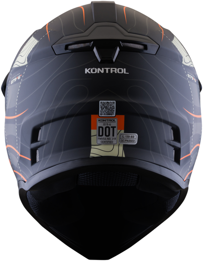 Casco KONTROL 819-6 Desert Arena Naranja
