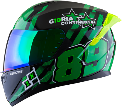 Casco XSPORTS M67 Atletico Nacional
