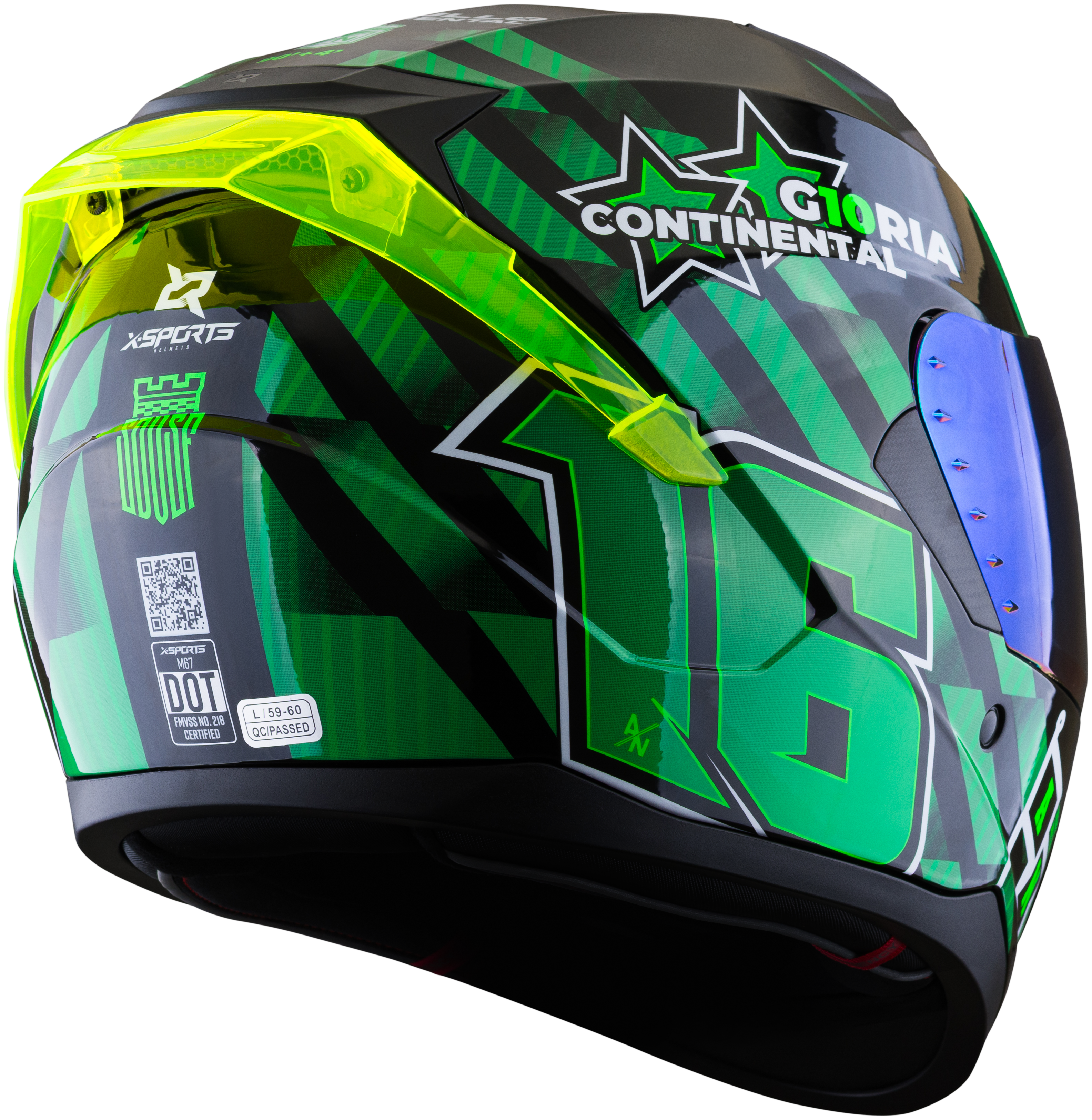 Casco XSPORTS M67 Atletico Nacional