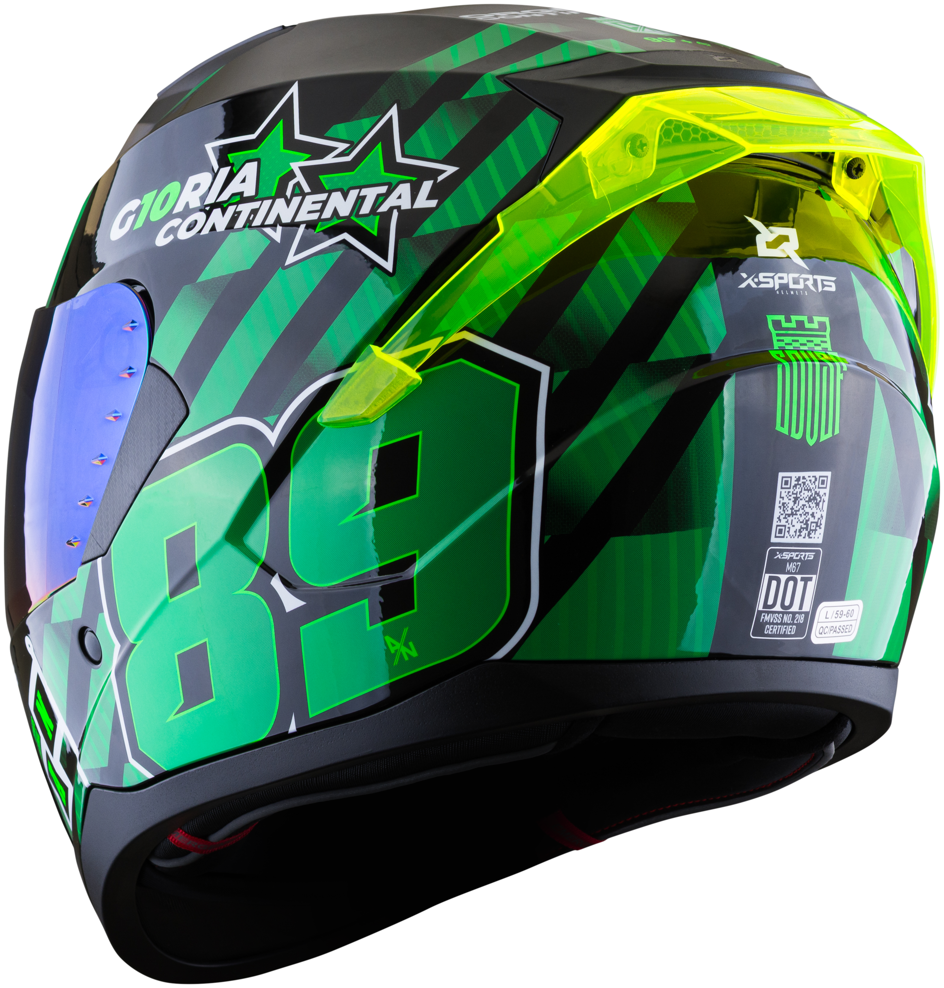 Casco XSPORTS M67 Atletico Nacional