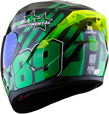 Casco XSPORTS M67 Atletico Nacional