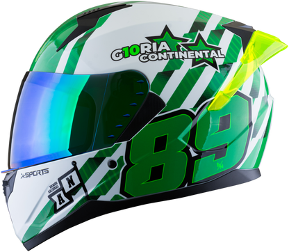 Casco XSPORTS M67 Atletico Nacional